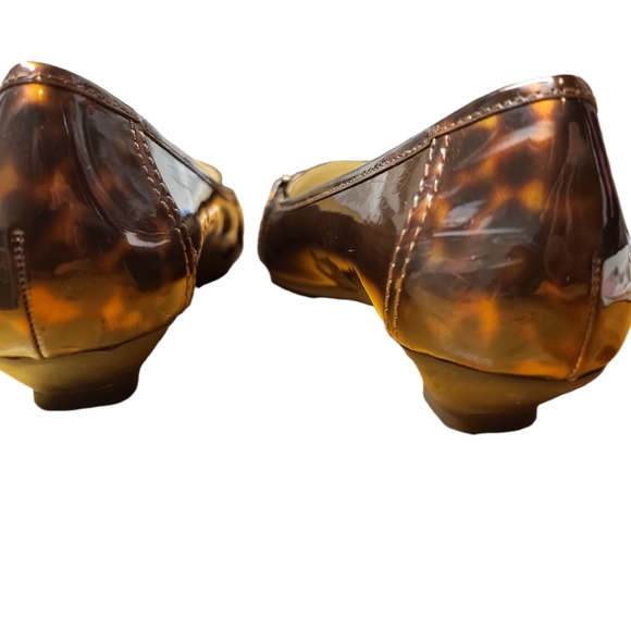 AK Anne Klein iflex Tortoiseshell Patent Leather Loafer Slip On Women 6.5 M - Picture 4 of 8